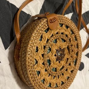 Rattan purse